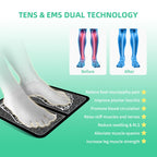airgoal EMS Foot Massager, MHD TENS Transcutaneous Electrical Nerve Stimulator (TENS), Powered Musele Stimulator (PMS), 12 Opera
