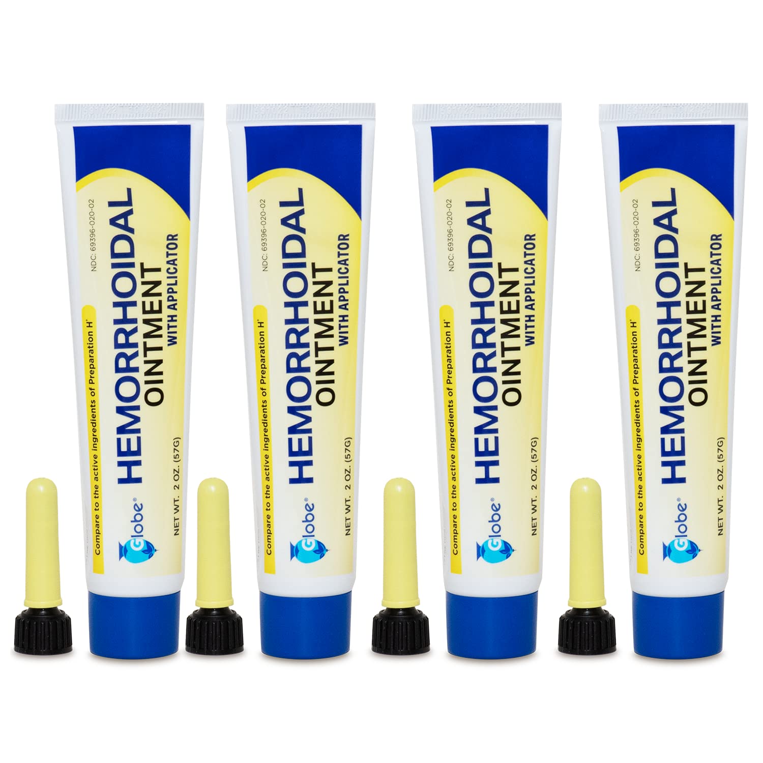 Globe Hemorrhoidal Ointment, Phenylephrine HCl, Petrolatum, Mineral Oil, Relief from Burning, Itching and Discomfort of Hemorrho