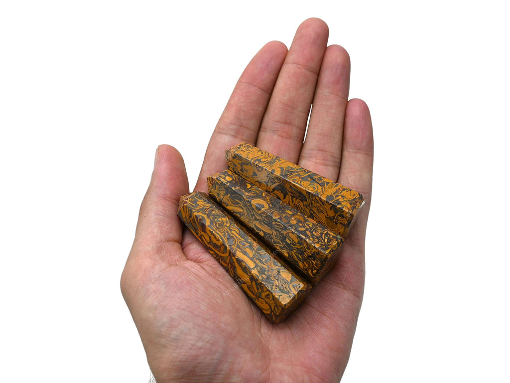 Mariyam Jasper Calligraphy Jasper Crystal Towers ~ Natural Healing Crystal Point Obelisk for Reiki Healing and Crystal Grid (2 t