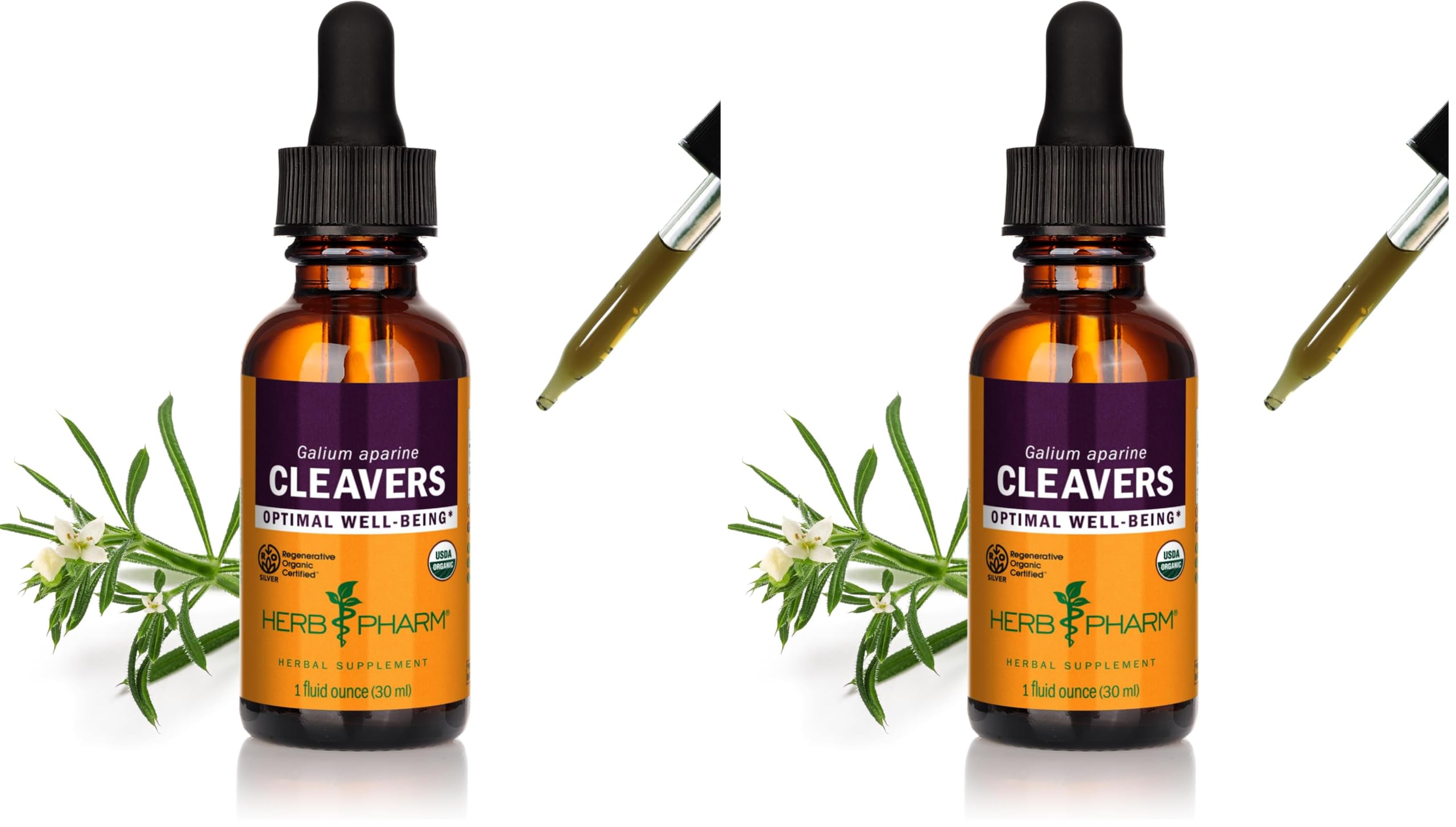 Herb Pharm Cleavers Liquid Extract - 1 Oz (Dcleav01) (Pack Of 2)