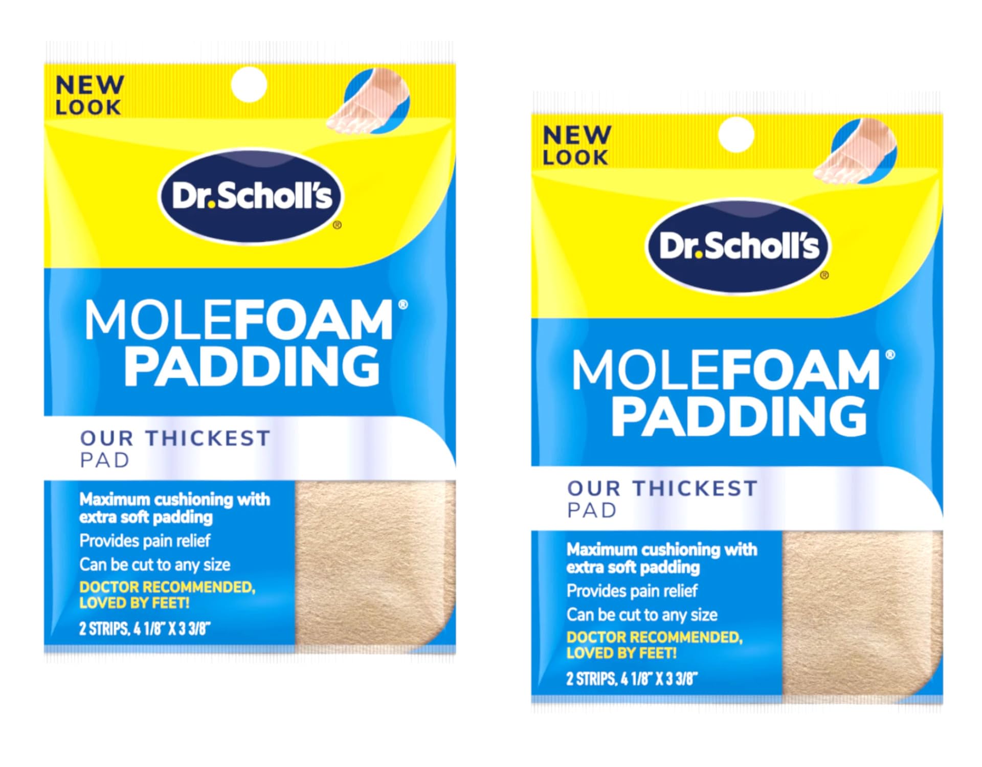 Dr. Scholls Dr. Scholls Molefoam Padding, 2 each (Pack of 2) - Packaging May Vary