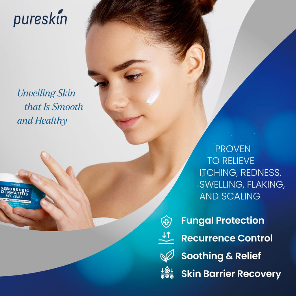 Seborrheic Dermatitis Psoriasis Cream: Antifungal Treatment - Traditional Herbal Infused - Relief for Flaking Irritated Scalp Sk