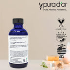 PURA DOR Organic Ylang Ylang Essential Oil (4oz with Glass Dropper) 100% Pure & Natural Therapeutic Grade for Hair, Body, Skin,