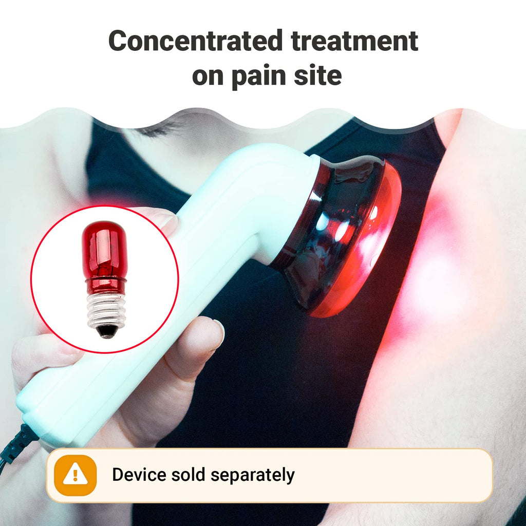 M PAIN MANAGEMENT TECHNOLOGIES 3-Pack Replacement Bulbs for Theralamp and Infarex Handheld Red Light Therapy Devices