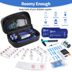 HIMDUZE Insulin Cooler Travel Case TSA Approved Refrigerated Medicine Cooler for Travel w/Thermometer Temperature Display Diabet
