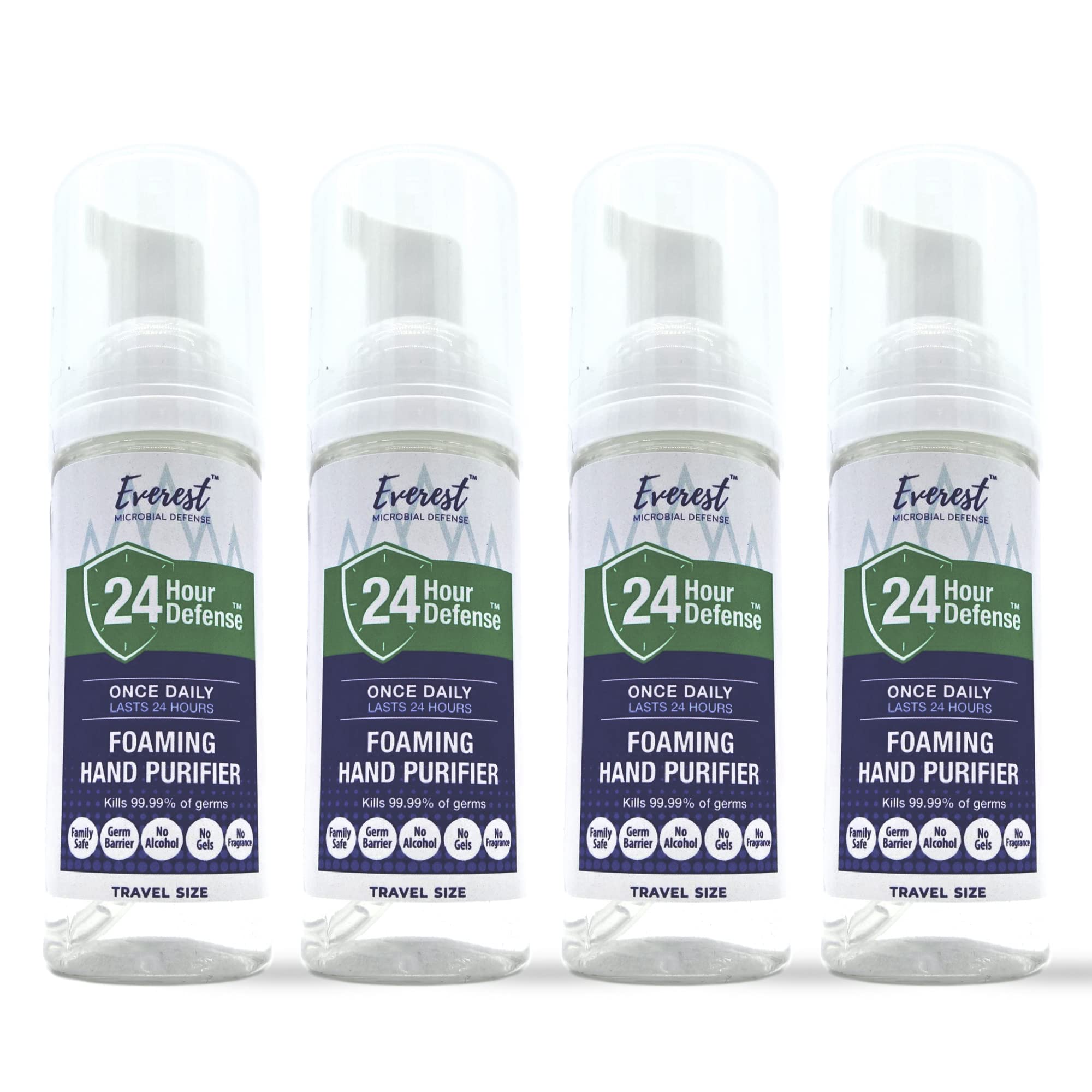 24 Hour Defense Foaming Hand Sanitizer | Kills 99.99% Of Germs | Stays Effective Throughout Hand Washings For 24 Hours Of Lastin