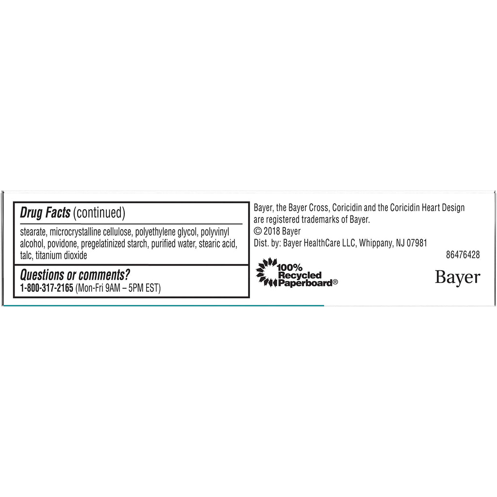 Coricidin HBP Cold and Flu, 10 Count