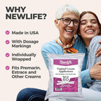 NewLife Naturals Disposable Plastic Vaginal Cream Applicators Hygienic Threaded Injector Applicator Preseed Estrace Premarin OTC