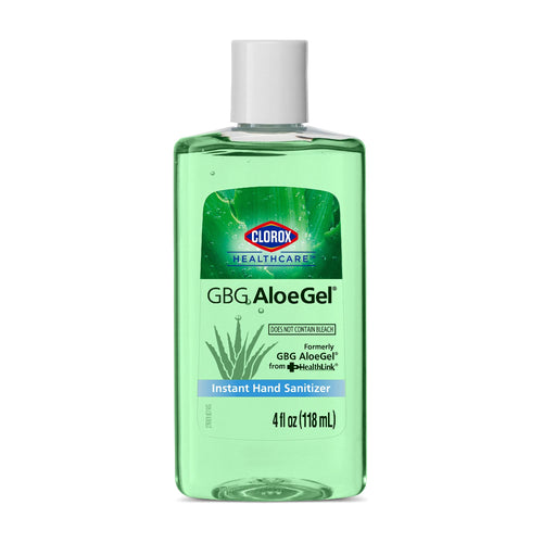 Clorox Healthcare GBG AloeGel Hand Sanitizer Gel 4oz (118ml) | Clorox Hand Sanitizer Gel Mini | Bleach Free Instant Travel Size 