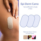 Biodermis Epi-Derm CAMO Silicone Scar Sheets, Scar Strips for Trauma, Burns, Mole Removal, Premium Grade Silicone Scar Tape for