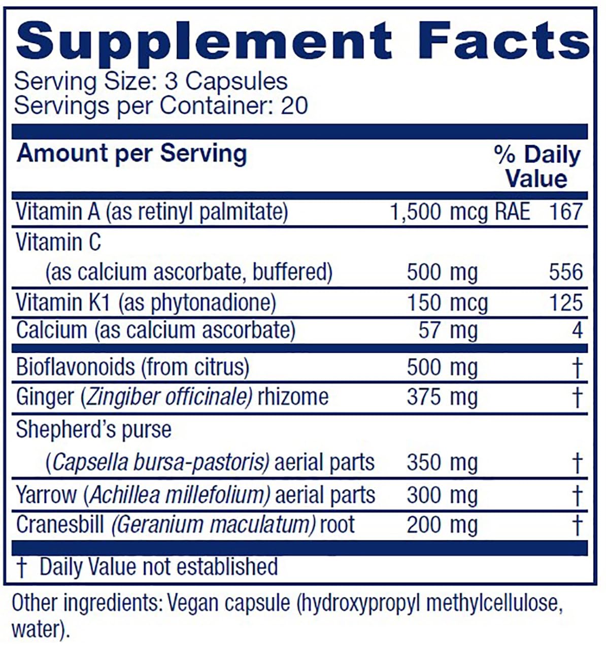 Vitanica Slow Flow, Menstrual Flow Support, Vegan, 60 Capsules (Slow Flow Pro Logo)
