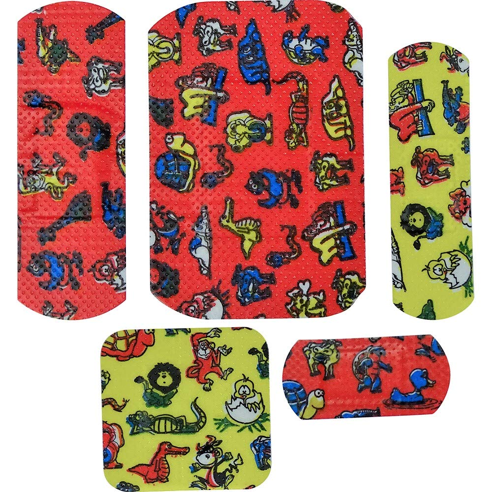 Safety First Aid Group HypaPlast Children's Washproof Plasters, Assorted (Pack of 100) Sterile Hypallergenic