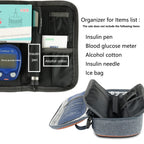 Freshore Insulin Cooler Travel Case for Diabetic Organize Medication Insulated Cooling Bag,Grey