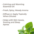 Plant Therapy Marjoram Sweet Essential Oil | 100% Pure, Undiluted, Natural Aromatherapy, Therapeutic Grade | 10 Milliliter (1/3