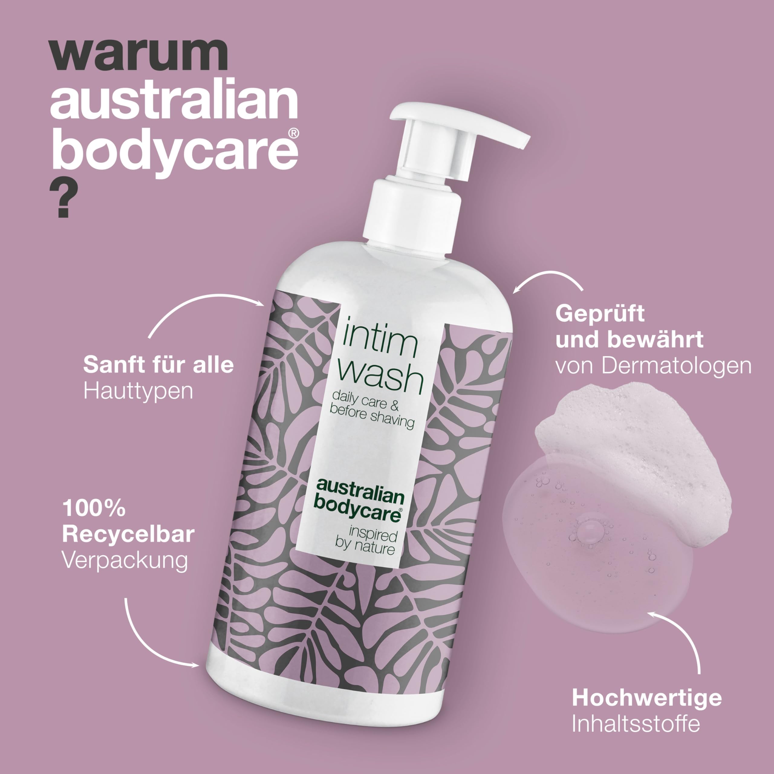 Australian Bodycare - Intimate Feminine wash 16.9oz - Intimate wash for Women with Natural & 100% Pure Australian Tea Tree Oil -