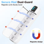 Daviky Smart Pill Organizer with Alarm, Bluetooth Daily Once a Day Pill Dispenser 7 Day with APP, Weekly Travel Pill Case, Porta