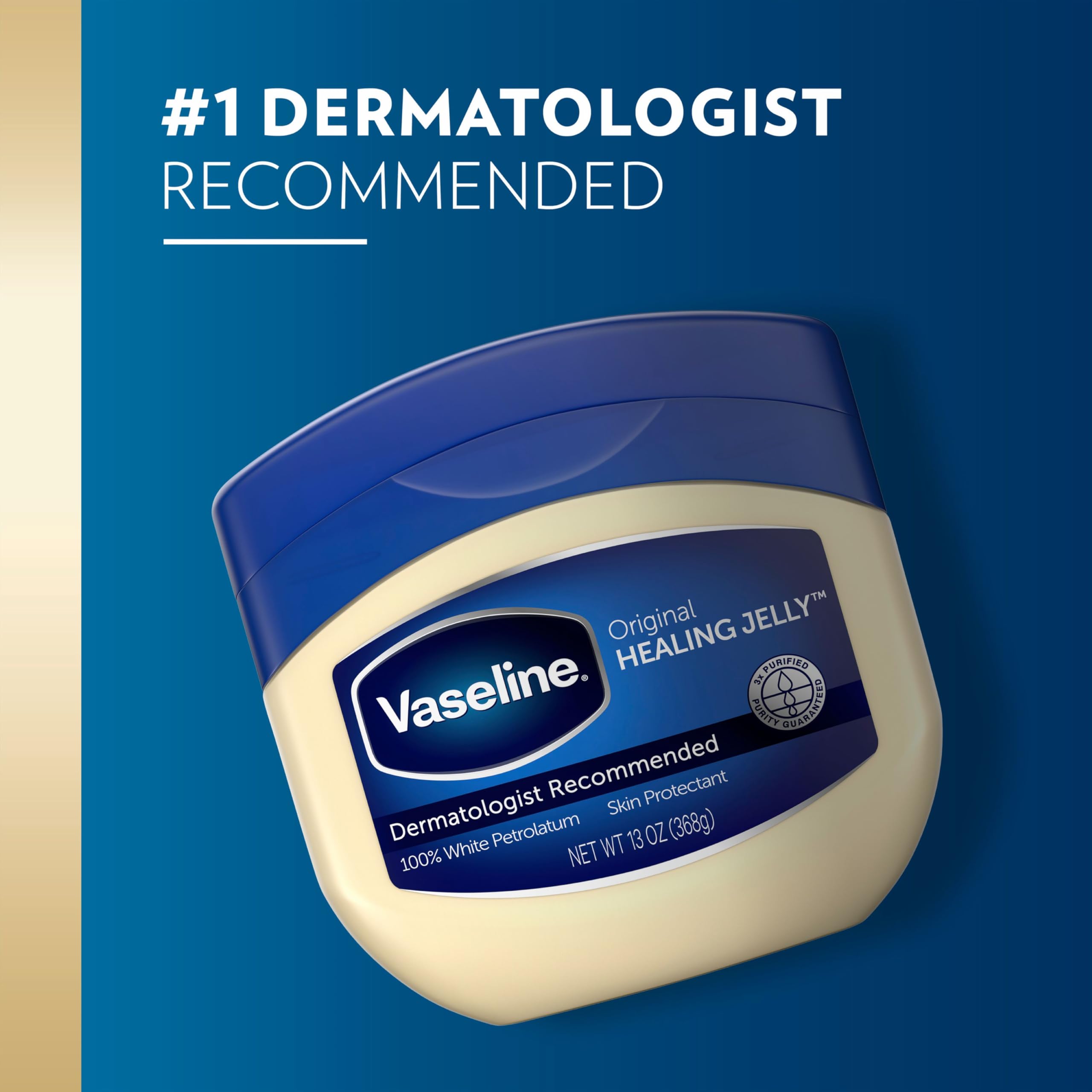 Vaseline Healing Jelly Original White Petroleum Jelly Protectant For Dry Cracked Skin and Eczema Relief Pure Petroleum Jelly 13