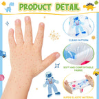 Xtinmee 20 Pairs Eczema Gloves for Kids Cotton Moisturizing Gloves for Sensitive Irritated Skin Eczema Reusable Elastic Hand Cov