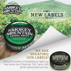 Smokey Mountain Herbal Long Cut - Wintergreen - 10 Can Box - Tobacco Free and Nicotine Free Snuff
