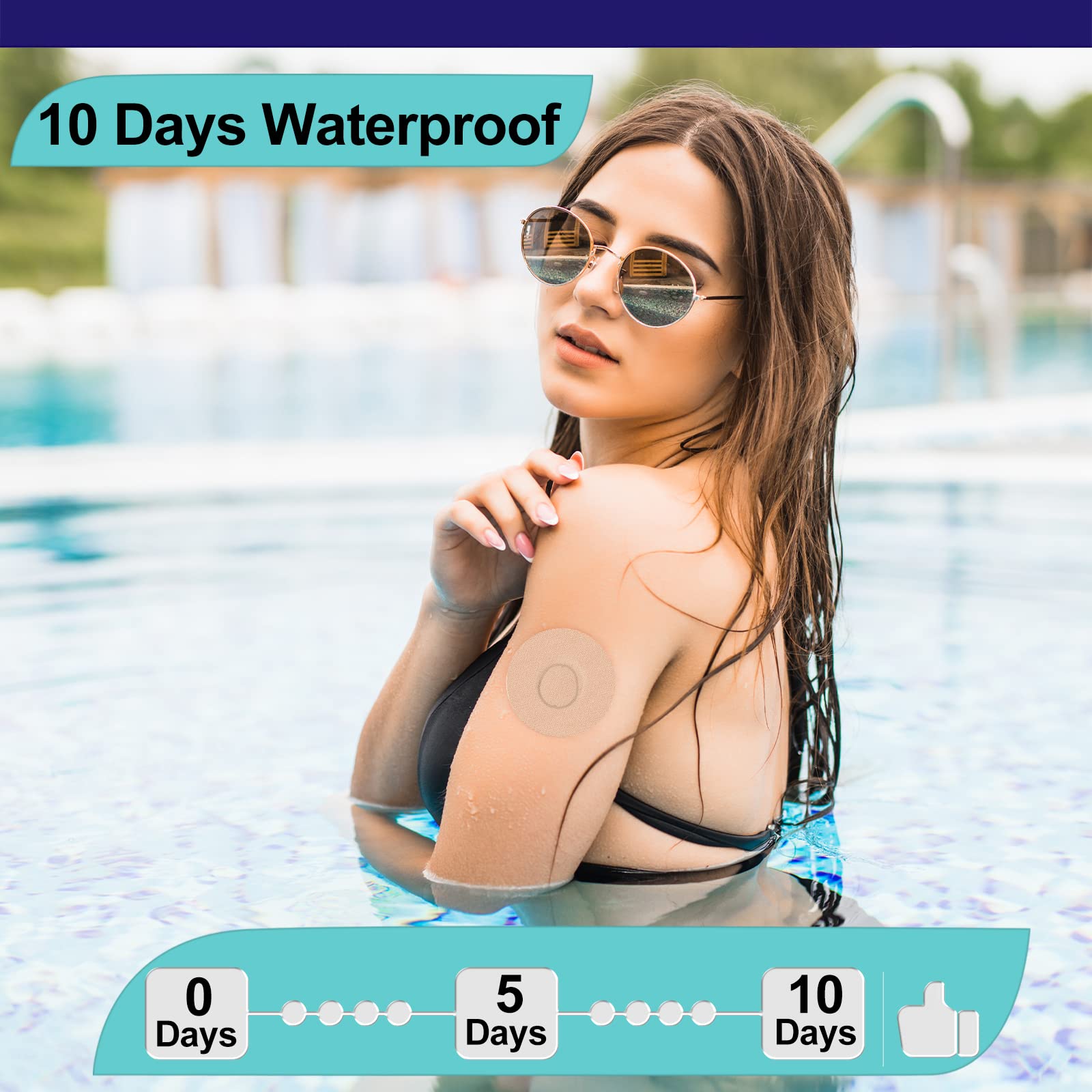 G7 Adhesive Patches,20Pack Waterproof Flexible & Breathable Full Stelo Covers,Latex-Free Overlay Underpatch,Skin-Friendly Overpa
