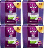 Poise Kimberly-Clark Liners for Light Bladder Leakage, Long Length, Very Light Absorbency, 44 Count (Pack of 4)