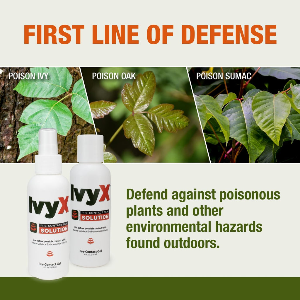 CoreTex Ivy X Pre-Contact Poison Ivy Protection Gel - 8oz. Bottle of U ...