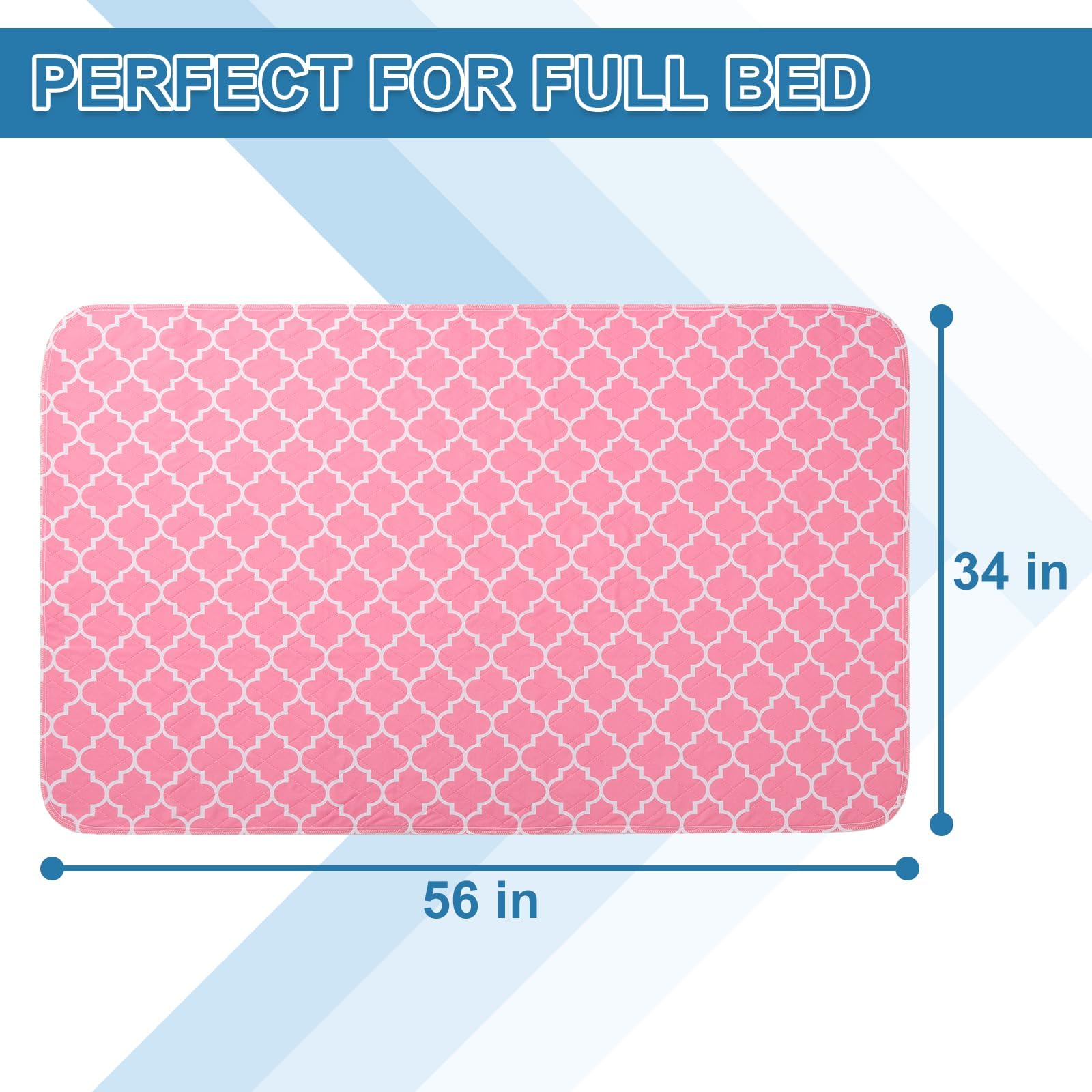 OUTCREATOR 2Pack Bed Pads for Incontinence Mattress Protector Anti-Slip Waterproof Pads (34 x 56) for Toddlers Kids Adults Pets