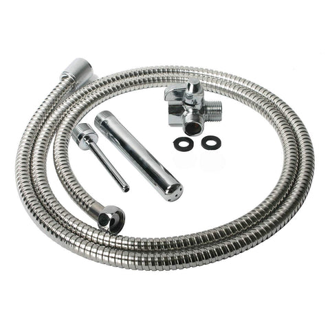 Cleanstream Shower Enema System, 6-Foot Hose, 5-Inch and 3.5-Inch Nozzles, Water Flow Regulator, Rubber Washers, Cleaner Kit for