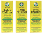 Lydia pinkham liquid to feel better during menstruation and menopause - 16 oz, 3 pack