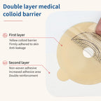 10 Pack Skin Barriers for Two Piece Colostomy Bags, Ostomy Barrier with Non-Woven Border, Cut-to-Fit, 60mm Max