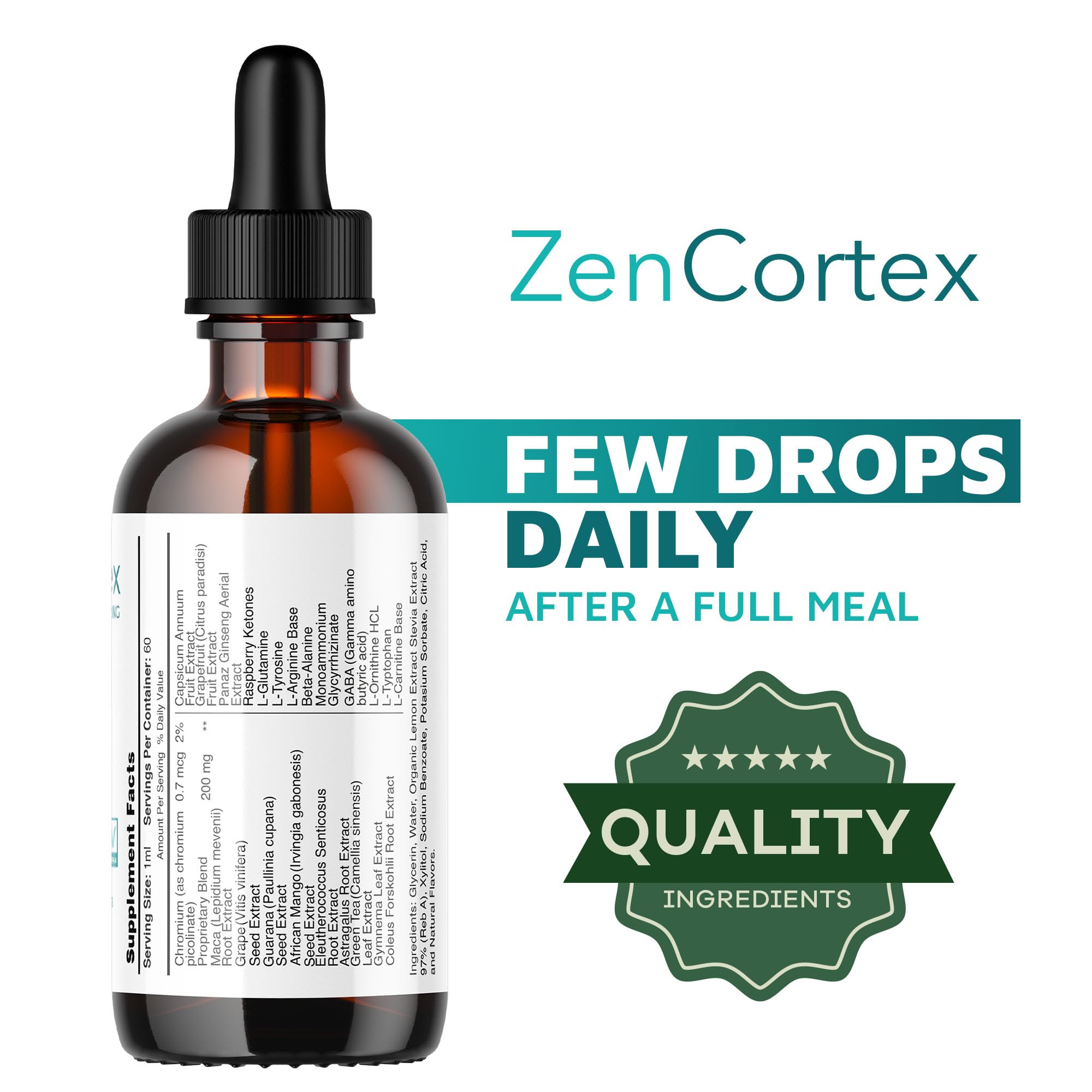 LIVORKA ZenCortex Drops, Liquid Supplement for Ear Health, Supports Healthy Hearing - 3 Bottles (90 Day Supply) - Pack of 3