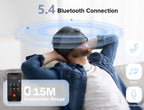 TOPOINT Sleep Mask with Bluetooth Headphones, 3D Eye Mask for Sleep Headphones with White Noise, Total Blackout, 5.4 Bluetooth,