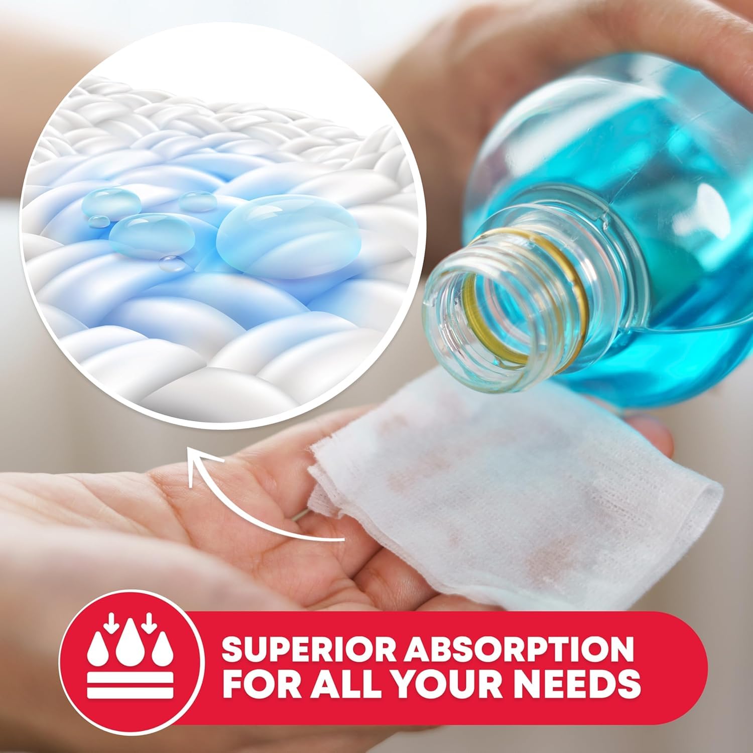 Ever Ready First Aid Non-Woven Sponges, 4 x 4, 4 Ply - 200 Count