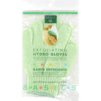 Earth Therapeutics Hydro Exfoliating Gloves, Green, 1 pair