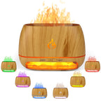 3-in-1 Ultrasonic Essential Oil Diffuser & Himalayan Salt Lamp Diffuser & 7 Colors Changing Oil Diffuser,100% Pure Himalayan Pin