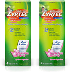 Zyrtec Childrens 24 Hr Allergy Relief Syrup Bubble Gum 4 fl. Oz 2 Pack