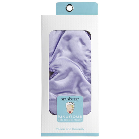 Spa Sister 100% Silk Sleep Mask (Lavender)