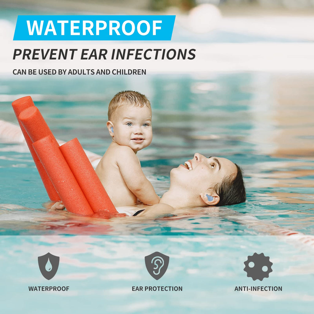 LYSIAN Ultra Soft Moldable Ear Plugs for Sleeping and Swimming Adults and Kids - Reusable Noise Cancelling Earplugs for Sound Bl