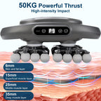 IeBilif Massage Gun, 42 Head Foot Back Neck Shoulder Massager with 9 Adjustable Multi-Modes & Intensities, Fascia Gun for Athlet