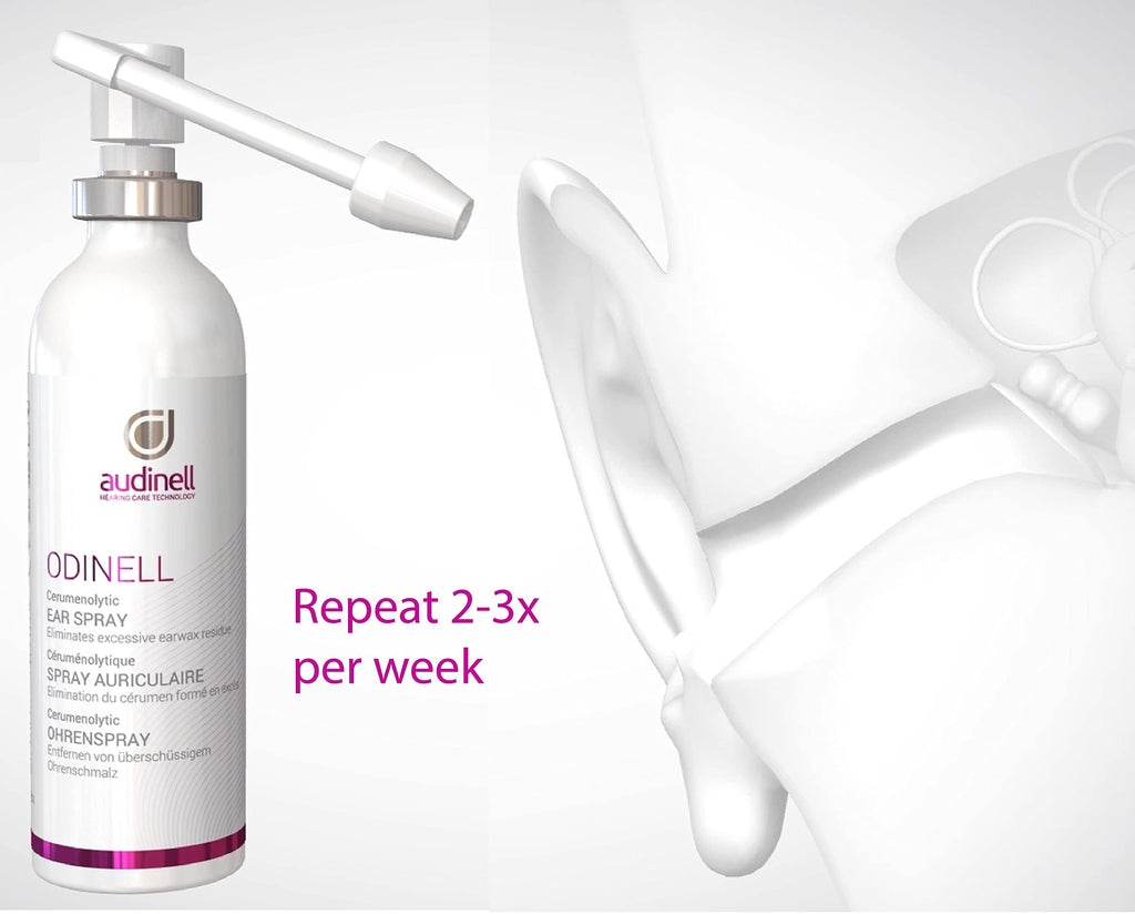 Audinell Ear Wax Removal Spray (50ml) | Ear Cleaner | Soothes & Prevents Irritations, Cleanses Ear Canal | Replaces Q-Tips, Ear