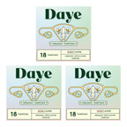 Daye Organic Tampons Super | 54ct | Pesticide & Metal Tested, 100% Organic Cotton for Heavy Flow | No-Shed Sleeve, Sugarcane App
