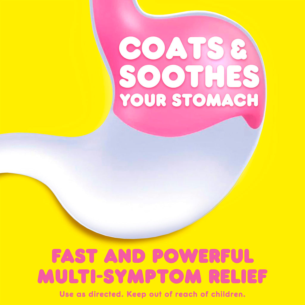 Pepto Bismol Chewables, Upset Stomach Relief, Bismuth Subsalicylate, Multi-Sympton Relief of Gas, Nausea, Heartburn, Indigestion
