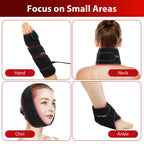 Comfytemp Red Light Therapy Wrap for Body, 37'' Near Infrared Light Belt for Neck Face Chin Knee Ankle Pain Relief, 10W Wearable