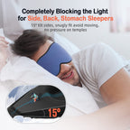 LitBear Sleep Masks, Light Blocking Eye Mask Sleeping for Women Men Side Sleeper, Soft 3D Comfortable Sleeping Mask with Adjusta