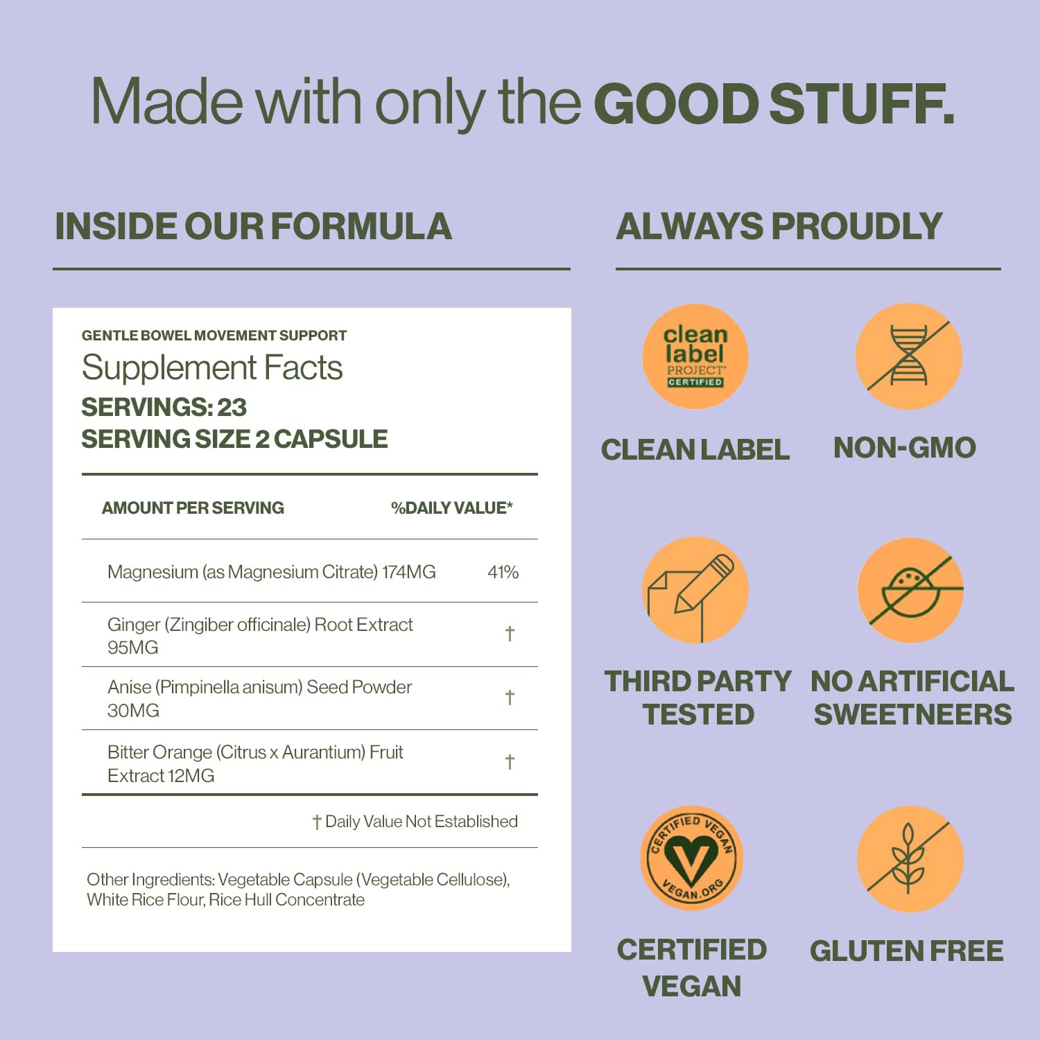 Hilma Gentle Bowel Movement Supplements with Magnesium Citrate, Natural and Gentle Laxatives for Constipation w/Magnesium Citrat