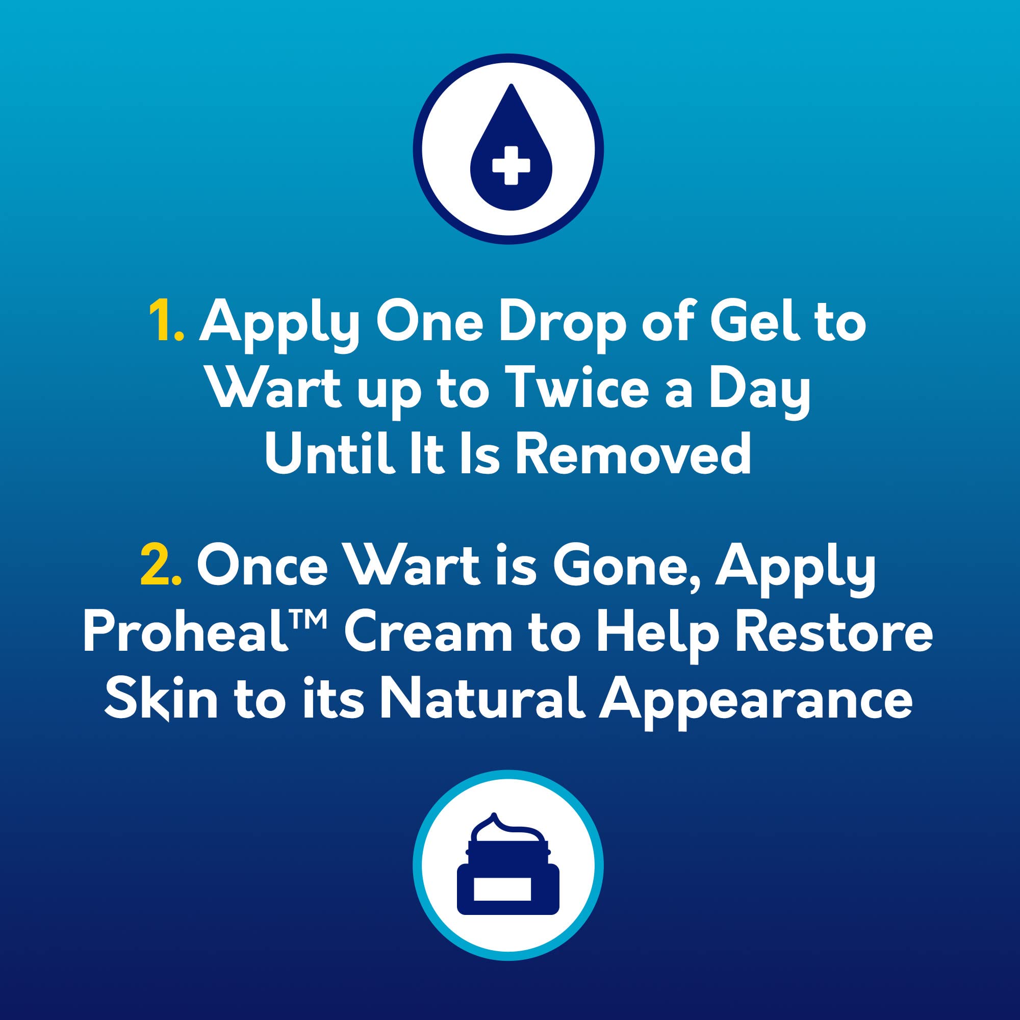 Compound W Total Care Wart Remover with Proheal Cream for Skin - 0.25 oz and Maximum Strength Fast Acting Salicylic Acid Gel - 0