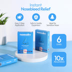 NozeCalm Nose Bleed Stopper - 6 Count - Fast Relief for Kids and Adults - Bloody Nose Stoppers with Clotting Agent - Hypoallerge