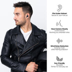 Motorcycle Ear Plugs, Wind Noise Reduction Keep Comms Clear & Comfort Under Helmet, 27dB Reusable Earplugs for Motor, Motorbike,