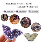 BAOHEN A Symbol of Healing - Amethyst Crystal Butterfly Healing Crystals Gifts for Women, Spiritual Decor, Crystals Healing Ston