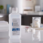 McKesson Isopropyl Rubbing Alcohol 70% [4 Count] USP First Aid Antiseptic, 16 oz